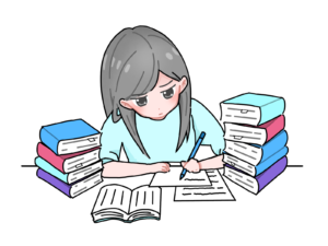 司法試験の勉強の様子 