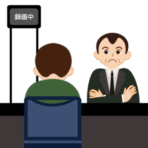 取調の光景のイメージ画像